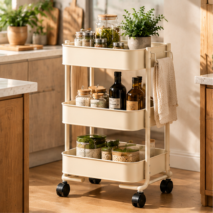 3-Tier Rolling Storage Cart