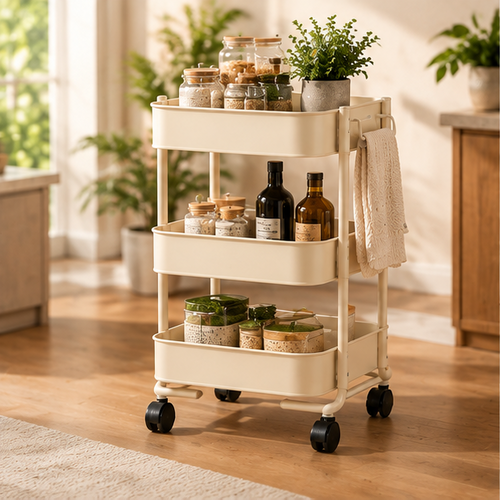 3-Tier Rolling Storage Cart