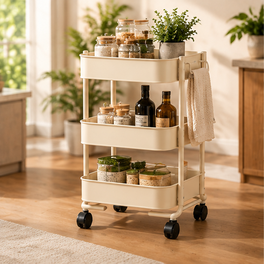 3-Tier Rolling Storage Cart