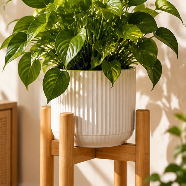 Natural Wooden Plant Stand