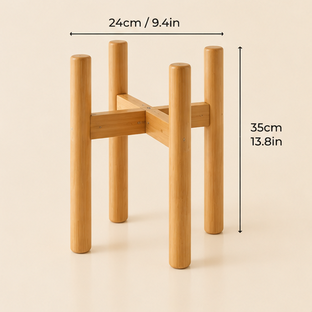 Natural Wooden Plant Stand