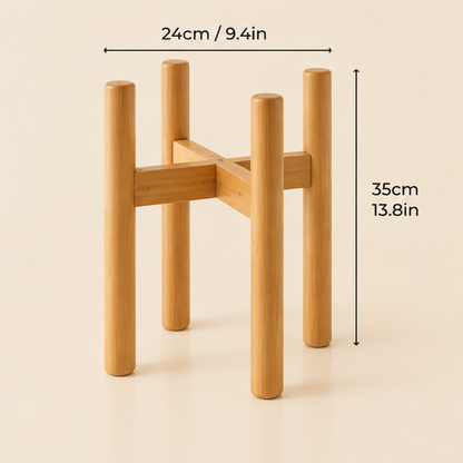 Natural Wooden Plant Stand